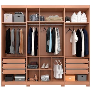 Guarda-Roupa Bartira Diplomata com 7 Portas e 6 Gavetas - 255,6cm de largura