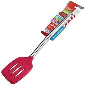 Espátula Vazada Euro em Silicone 35x8 cm - Vermelha - 1