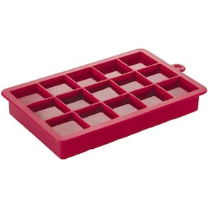 Forma de Gelo Euro Em Silicone 18,5x12 cm - Vermelha - 1