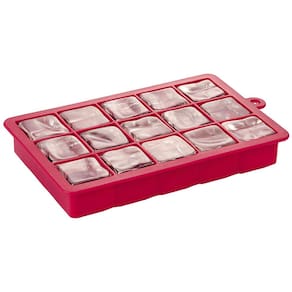 Forma de Gelo Euro Em Silicone 18,5x12 cm - Vermelha - 2