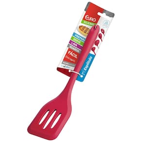 Espátula Vazada Euro em Silicone 29 cm - Vermelha - 1