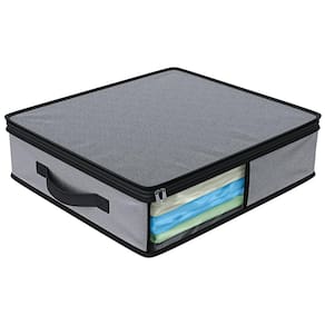 Organizador Euro Home para Lençóis e Fronhas com Visor - Cinza - 1