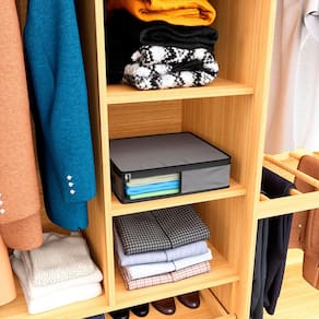 Organizador Euro Home para Lençóis e Fronhas com Visor - Cinza - 2