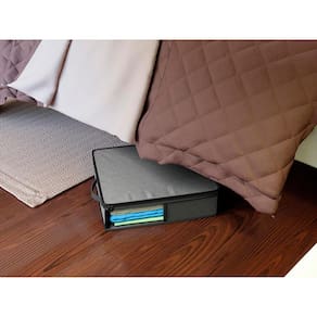 Organizador Euro Home para Lençóis e Fronhas com Visor - Cinza - 3