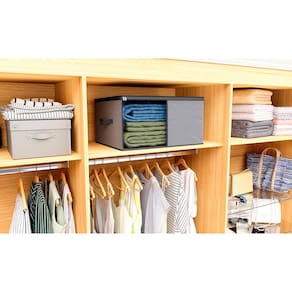 Organizador Euro Home para Cobertores e Edredons com Visor - Cinza - 2