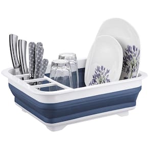 Escorredor de Pratos Retrátil Euro - Azul - 3