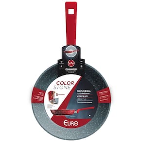 Frigideira Euro Colorstone Volcano Alumínio Antiaderente 20cm - Chumbo - 2