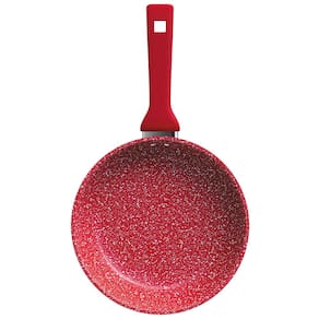 Frigideira Euro Colorstone Titânio Alumínio Antiaderente 22cm – Vermelha - 1