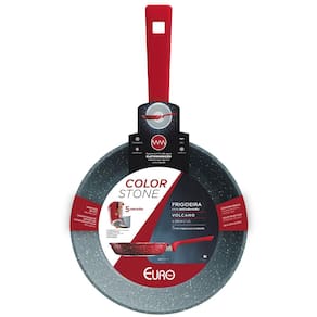 Frigideira Euro Colorstone Volcano Alumínio Antiaderente 22cm – Chumbo - 3