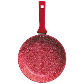 Frigideira Euro Colorstone Titânio Alumínio Antiaderente 24cm – Vermelha - 1