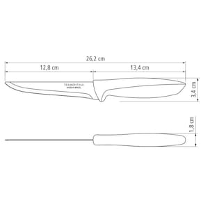 Faca 5" para Desossar Tramontina Plenus em Aço Inox - Off-White - 2