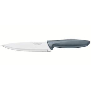 Faca 6" Chef Tramontina Plenus em Aço Inox - Cinza