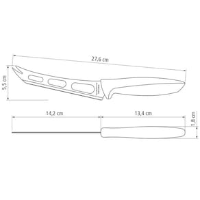 Faca 6" Chef Tramontina Plenus em Aço Inox - Cinza - 2