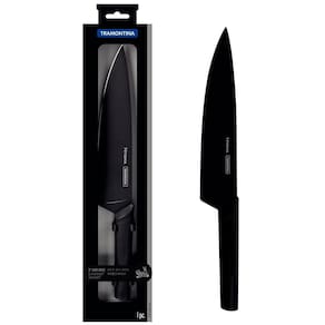 Faca 8" Chef Tramontina Nygma em Aço Inox - Preto