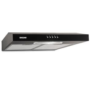 Depurador de Ar Suggar Slim DPS161PT/DPS162PT Preto com 3 Velocidades – 60 cm - 110V