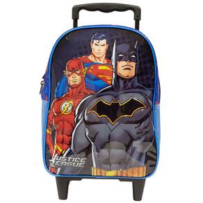 Mochila Escolar de Rodinhas Xeryus 14P Liga da Justiça 10731 - Azul