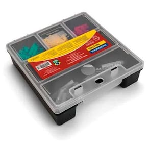 Organizador Plástico 7.1/2" Tramontina com Tampa Transparente e 6 Divisórias - ORGANIZADOR PLAST 7.1/2" TRAMONTINA C TAMPA TRANSP - 2