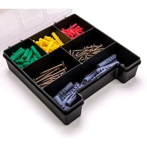 Organizador Plástico 7.1/2" Tramontina com Tampa Transparente e 6 Divisórias - ORGANIZADOR PLAST 7.1/2" TRAMONTINA C TAMPA TRANSP - 3