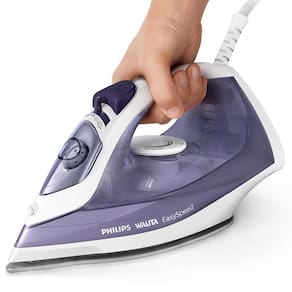 Ferro de Passar a Vapor Philips Walita EasySpeed GC1752 com Spray e Base de Cerâmica – Roxo/Branco