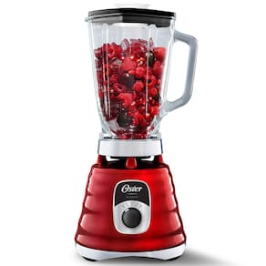 Liquidificador Oster New Osterizer Clássico BLST4126R Vermelho com Copo de Vidro, 700W e 3 Velocidades - 110V