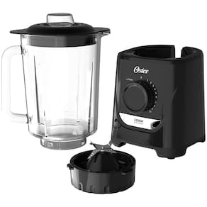Liquidificador Oster OLIQ520 Preto com Copo de Vidro, 1250W e 10 Velocidades