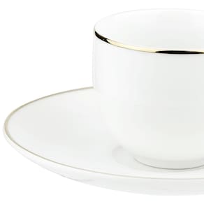 Aparelho de Jantar 42 Peças L`Hermitage Legacy em Porcelana - Branco/Dourado