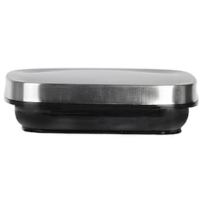 Porta Mantimentos Quadrado Dynasty em Vidro Borossilicato com Tampa de Metal Prata – 1,4L