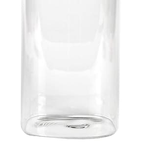 Porta Mantimentos Quadrado Dynasty em Vidro Borossilicato com Tampa de Metal Prata – 1,4L