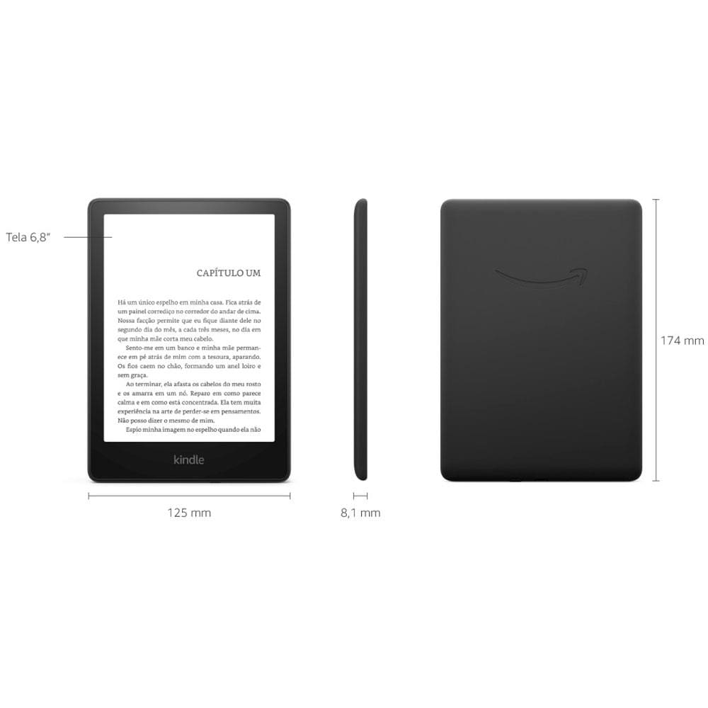 Kindle Paperwhite Amazon 11ª Geração com 16GB, Tela de 6,8