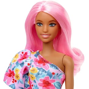 Acessórios para Boneca - Barbie Fashionista - Roupa - Vestido Florido Rosa  - Mattel