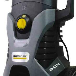 Lavadora de Alta Pressão Karcher HD 4/13 C 2100psi com Rodas, Aplicador de Detergente e Mangueira de 7,5 Metros – Preta/Cinza