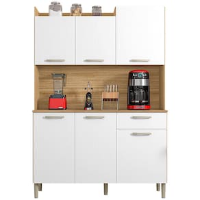Cozinha Compacta Kit`s Paraná Florence com 6 Portas, 1 Gaveta e 2 Prateleiras - 121,5cm de largura