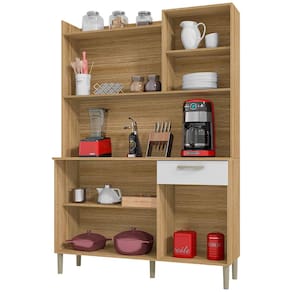 Cozinha Compacta Kit`s Paraná Florence com 6 Portas, 1 Gaveta e 2 Prateleiras - 121,5cm de largura