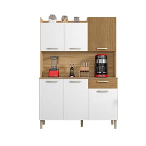 Cozinha Compacta Kit`s Paraná Florence com 6 Portas, 1 Gaveta e 2 Prateleiras - 121,5cm de largura