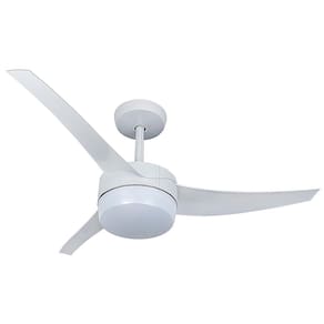 Ventilador de Teto Venti-Delta Lunik com Lustre e 3 Velocidades - Branco - 110v