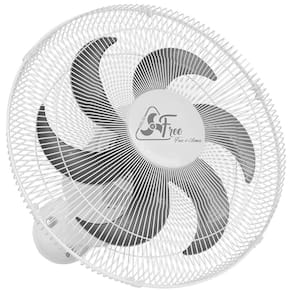 Ventilador de Parede Venti-Delta Delta Free Aço 40 cm 140 W com 6 Pás Branco - Bivolt