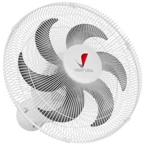 Ventilador de Parede Venti-Delta Ventura 50 cm 150 W com 6 Pás Branco - Bivolt