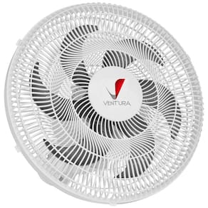 Ventilador de Parede Venti-Delta Ventura 795418 50 cm 150 W com 6 Pás Branco - Bivolt