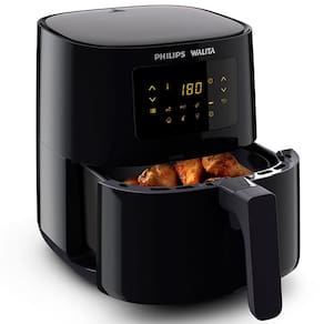 Fritadeira Elétrica Sem Óleo Air Fryer Philips Walita RI9252 Display Digital 4,1 L - Preta