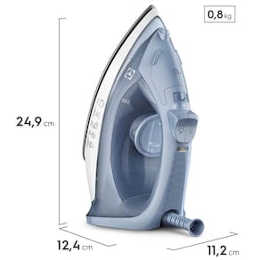 Ferro de Passar a Vapor Electrolux Efficient ESI10 com Spray e Base Antiaderente - Azul