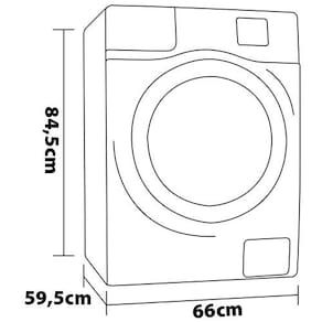 Lava e Seca Hisense WD5Q13 Titanium com Motor Inverter e Função Steam – 13/8kg