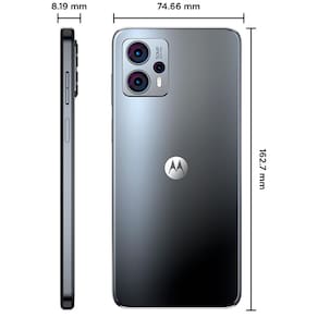 Smartphone Motorola Moto G23 Grafite 128GB, 4GB RAM, Tela de 6.5", Câmera Traseira Tripla, Selfies de 16 MP, Android e Processador Octa Core