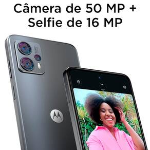 Smartphone Motorola Moto G23 Grafite 128GB, 4GB RAM, Tela de 6.5", Câmera Traseira Tripla, Selfies de 16 MP, Android e Processador Octa Core