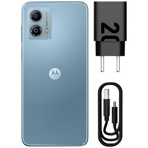 Smartphone Motorola Moto G53 5G Prata 128GB, 4GB RAM, Tela de 6.5", Câmera Traseira Dupla, Selfies de 8 MP, Android e Processador Snapdragon 480+