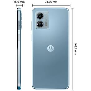 Smartphone Motorola Moto G53 5G Prata 128GB, 4GB RAM, Tela de 6.5", Câmera Traseira Dupla, Selfies de 8 MP, Android e Processador Snapdragon 480+