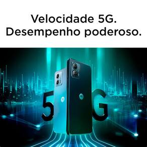 Smartphone Motorola Moto G53 5G Prata 128GB, 4GB RAM, Tela de 6.5", Câmera Traseira Dupla, Selfies de 8 MP, Android e Processador Snapdragon 480+