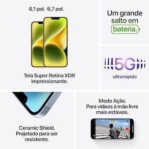 Apple iPhone 14 128GB - Meia-noite