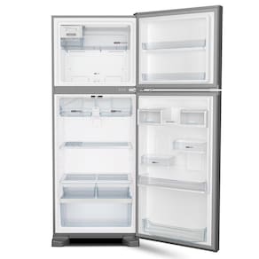 Geladeira Brastemp Duplex BRM55BK Frost Free com Painel Eletrônico e Turbo Control Inox - 462L