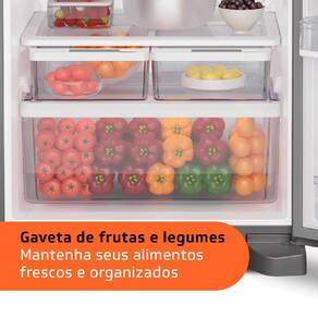Geladeira Brastemp Duplex BRM55BK Frost Free com Painel Eletrônico e Turbo Control Inox - 462L