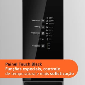 Geladeira Brastemp Duplex BRM55BB Frost Free com Painel Eletrônico e Turbo Control 462L - Branca